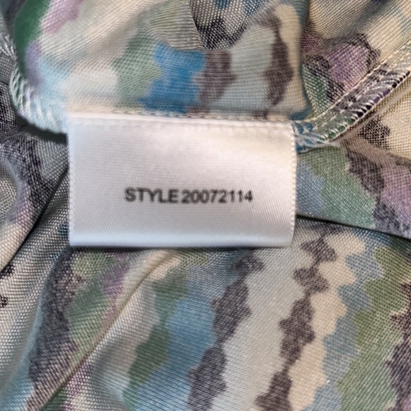 Tory Burch Silk Knit Blue Striped Tunic Mini Column Dress - M - Picture 10 of 11